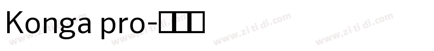 Konga pro字体转换